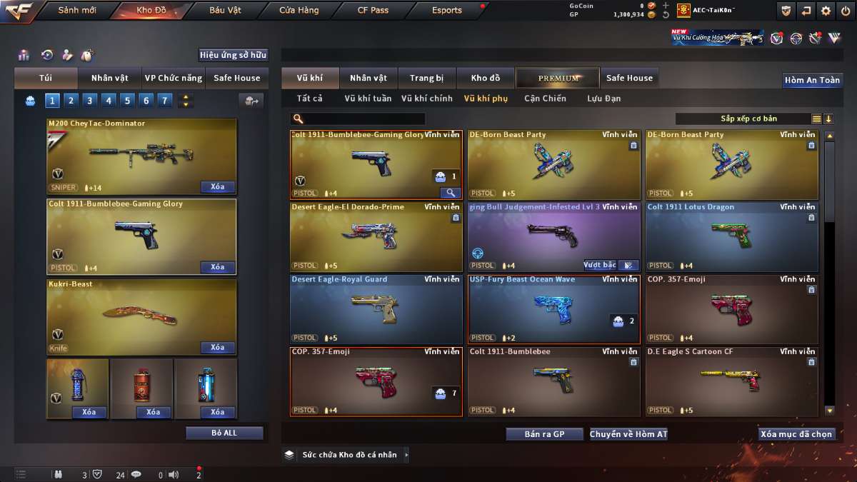 shop acc cf uy tin gia re